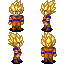 Super Saiyan Goku spritesheet